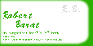 robert barat business card